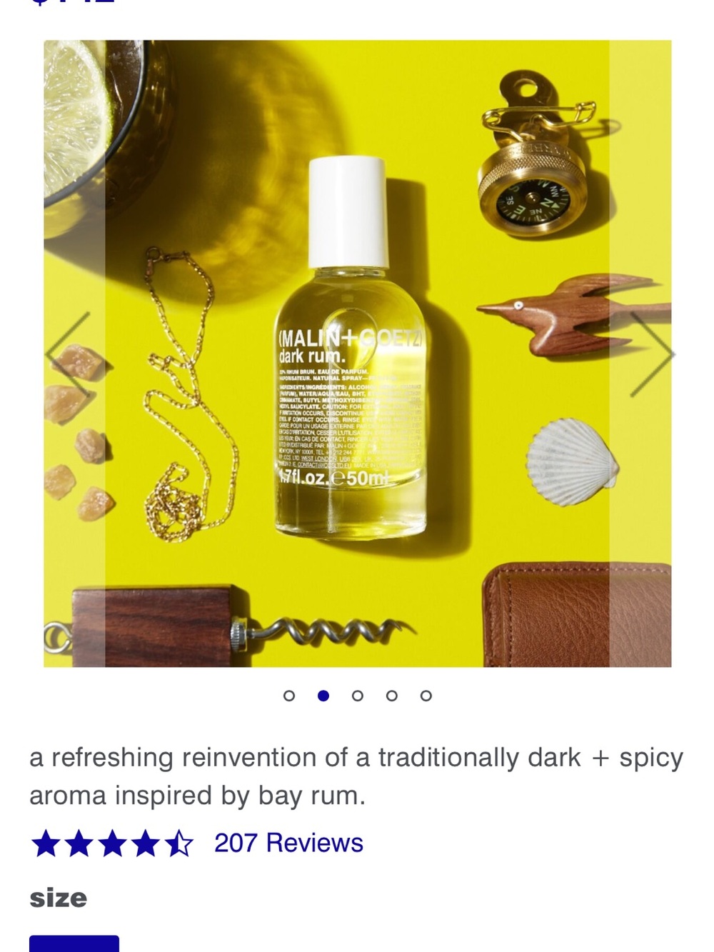 Dark Rum Fragrance Spray - Yellow